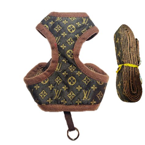 lv dog harness leash|louis vuitton small dog harness.